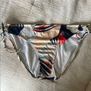 Athleta Blue and White Bikini Bottom